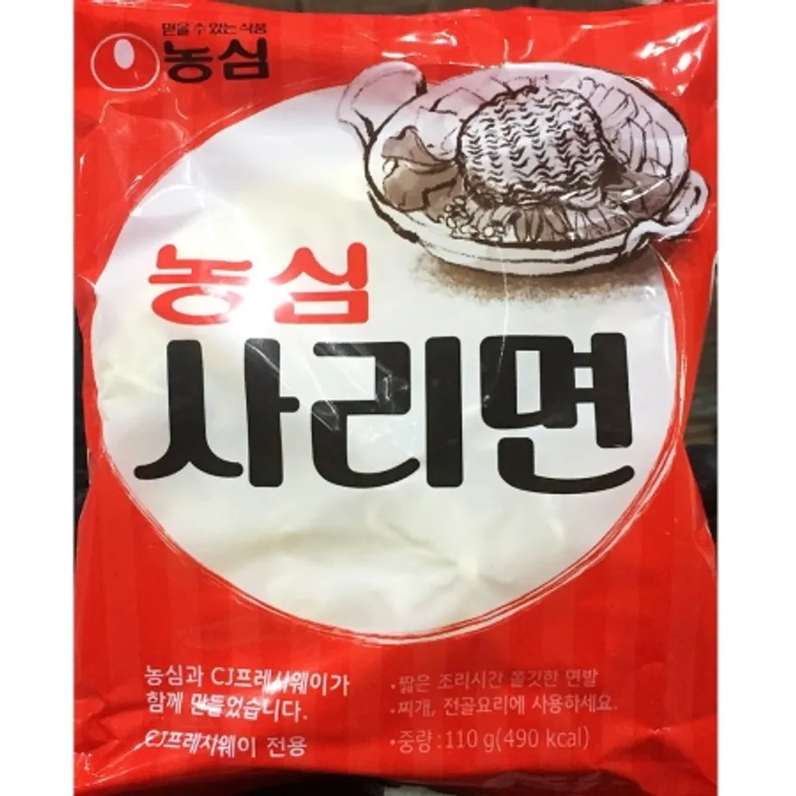 농심 사리면 (110g x30) 라면사리 라면 면 건면 국물요리사리 분식재료 식자재 업소용 대용량 이미지