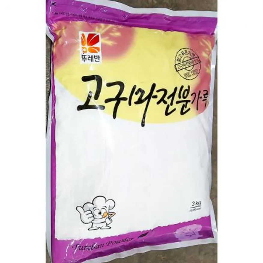 고구마전분(뚜레반 3K) X4 전분 뚜레반고구마전분 튀김가루 튀김재료 요리재료 농도조절 업소용 식당용 식자재 이미지