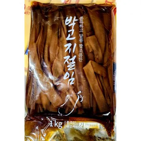 박고지절임(코우 1K) 1개 식자재 업소용 대용량 박고지 락교 스탠다드 고추 명이나물 무 코우 씨엔에프 냉면