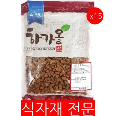 커피땅콩(1K)X15 커피맛땅콩 땅콩 대용량 업소용 식자재 맥주안주 술집안주 땅콩과자 휴게소간식