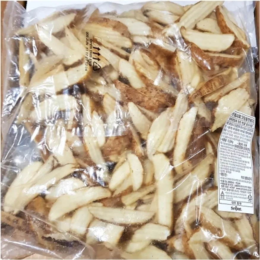 심플 크링클컷웨지 냉동감자 2K 이미지