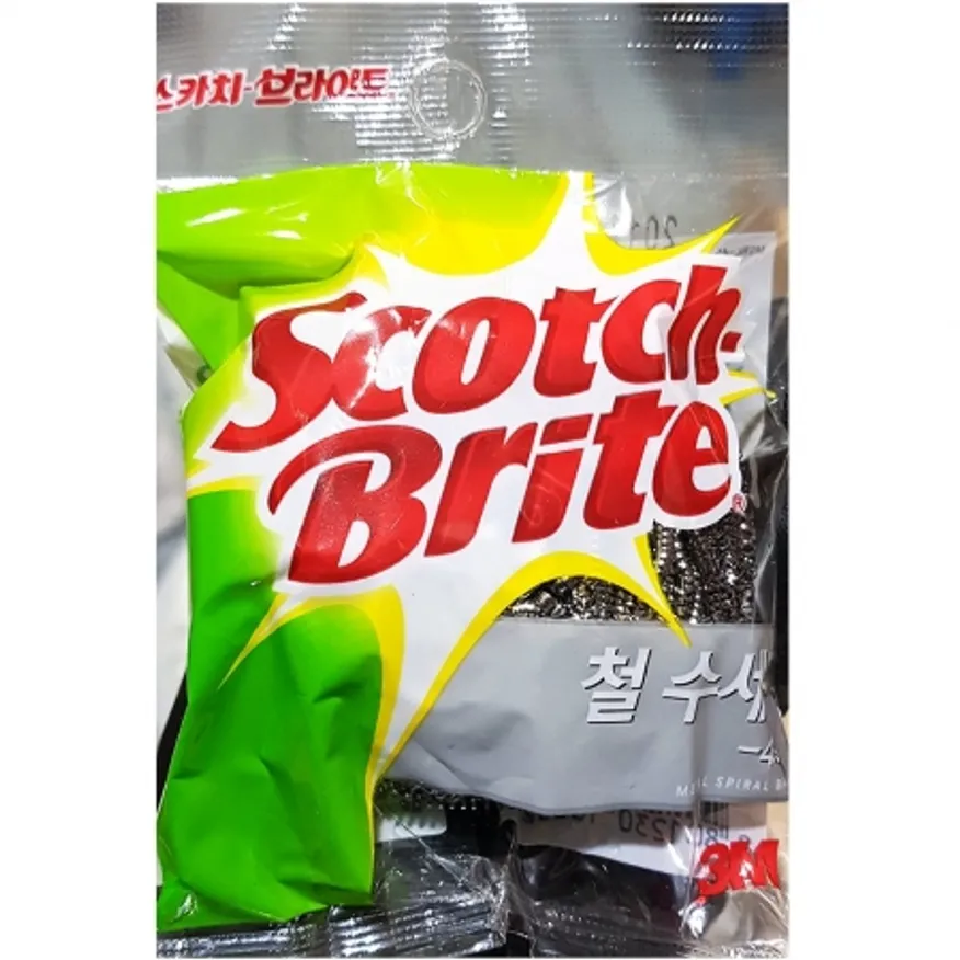 철수세미(3M 45g) 10개 식자재 업소용 대용량 스텐 암웨이 철수세미 수세미 마미손 마마포레스트 반영구 철 이미지