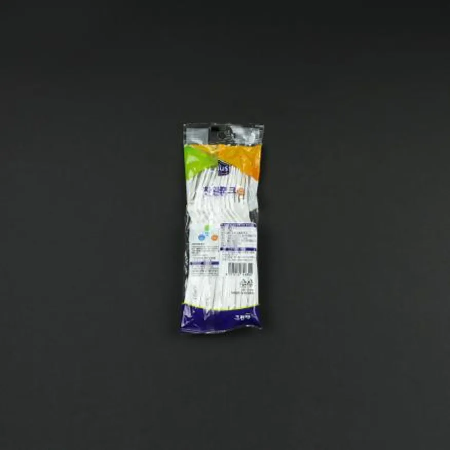 크린랩- 친환경포크 10개입 포크 친환경 일회용 생분해 업소용 식당용 카페용 배달용 캠핑용 위생용품 이미지