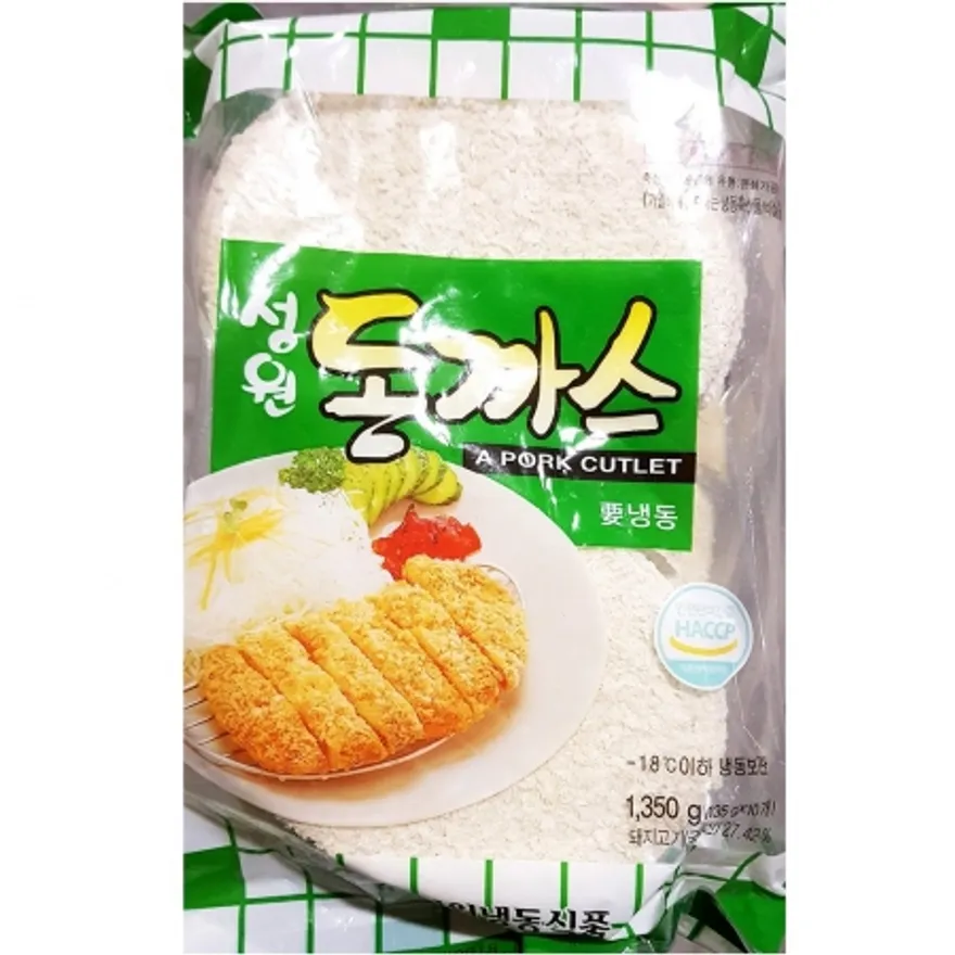 성원 돈까스(135gx10) 성원돈까스 냉동돈까스 업소용 식자재 돈까스전문점 급식 일식돈까스 경양식돈까스 포크커틀렛 이미지