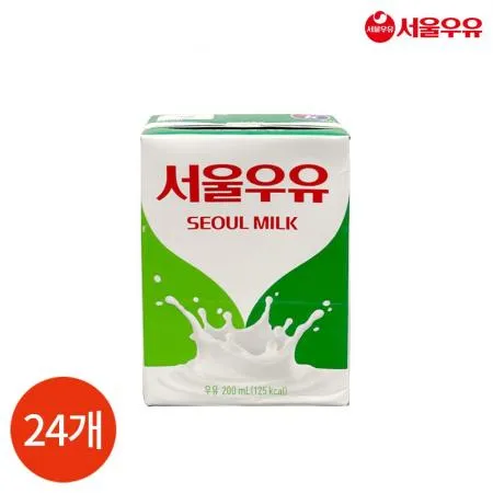 CL 서울우유 멸균 흰우유 200ml x 24개 이미지