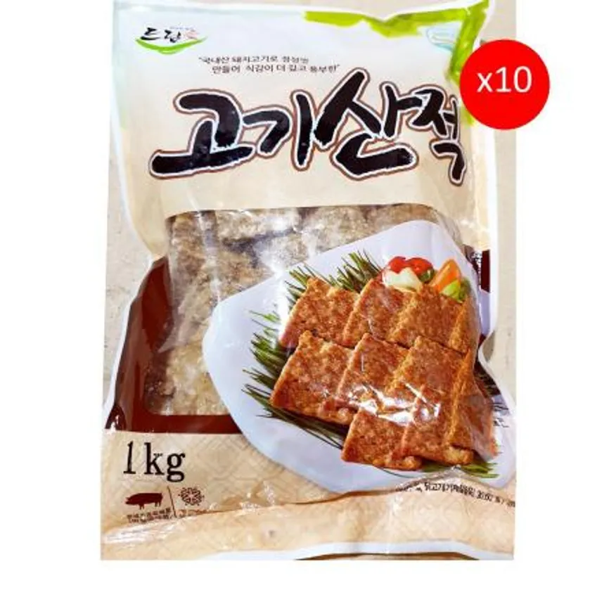 고기산적(씨밀레 1K) 10개 식자재 업소용 대용량 삼양 고기산적 청정원 씨밀레 이미지