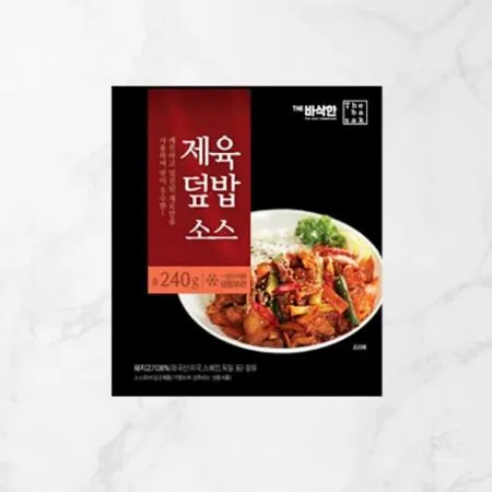 DM 비바푸드 제육덮밥소스 240g 1개 식자재 업소용 대용량 기타 움트리 이엔 고추명가 비바푸드 풀무원 맘스맘 양념 이미지