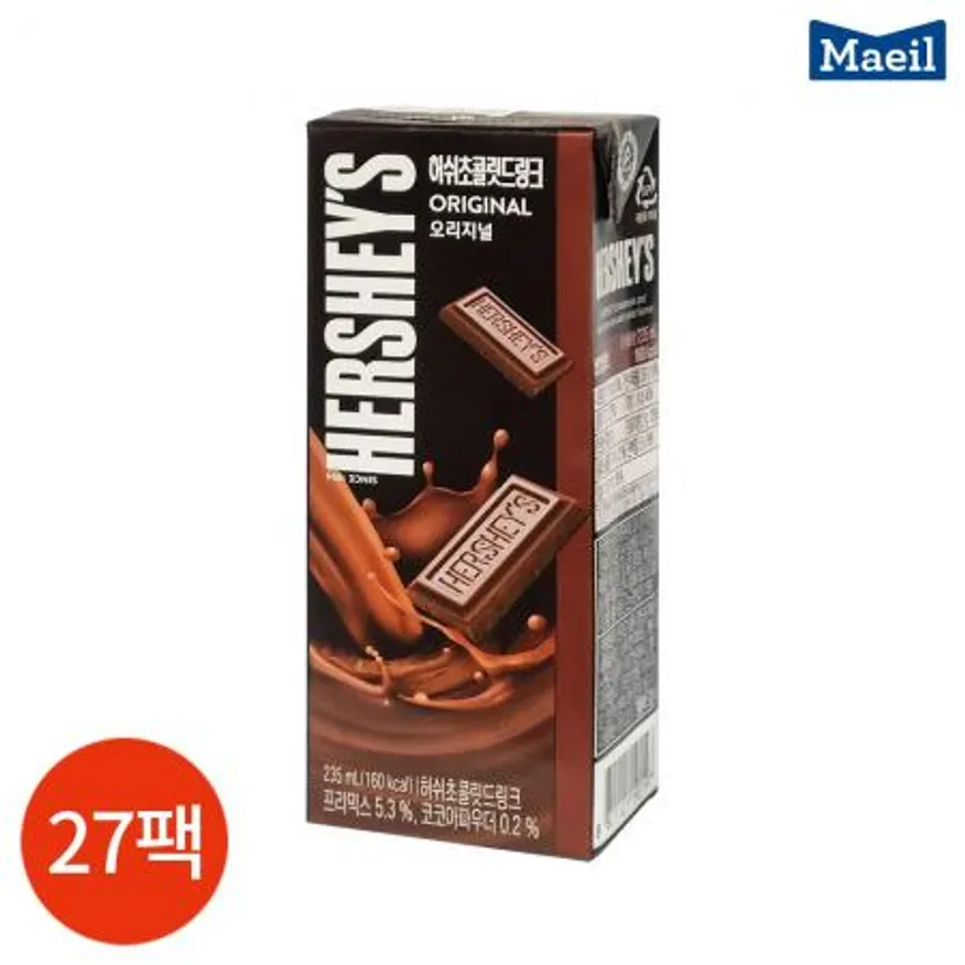 CL 매일 허쉬 초콜릿드링크 235ml x 27팩 이미지