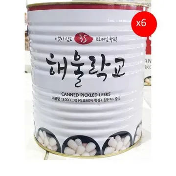 락교(삼도 SSS 3k) 6개 식자재 업소용 대용량 삼도 코우인터내셔널 락교 일식집 이엔 쿡샵 신슈 해울 통조림