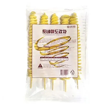 DM비바푸드 150토네이도감자150g(5개) 식자재 업소용 대용량 토네이도감자 회오리 감자튀김 토네이도 휴게소 가람 냉동 업소용 소예푸드