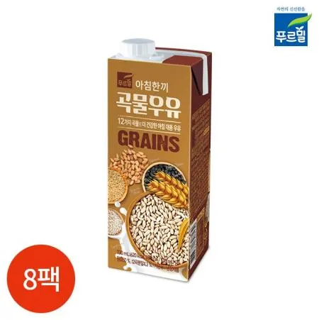 CL 푸르밀 아침한끼 곡물우유 730ml x 8팩 이미지