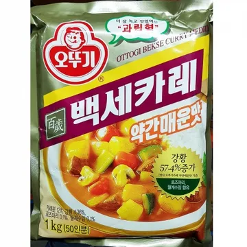 오뚜기 백세 카레 약간매운맛 1Kg 10개 식자재 업소용 대용량 오뚜기 코스트코 유통기한 기타 카레