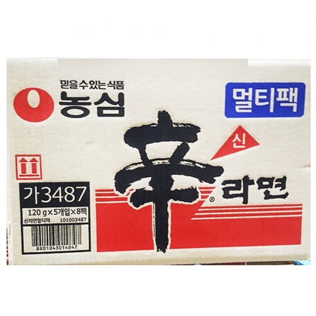 신라면 멀티(농신 40봉) 농심 업소용 식자재 라면도매 대용량라면 농심신라면 봉지라면 매운라면 식당라면