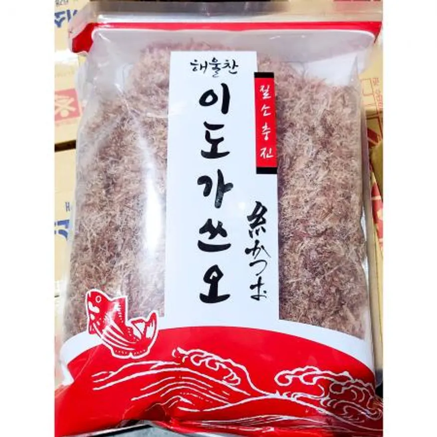 이도가쓰오부시(고명용 500g) X4 가쓰오부시 고명용가쓰오부시 일식재료 업소용 식자재 훈연가다랑어 가다랑어포 오코노미야끼재료 타코야끼재료 대용량 이미지