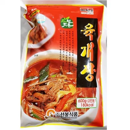 선봉 육개장 600gX2 간편식 업소용 국물요리 국탕류 캠핑음식 식자재납품 냉동식품 얼큰한 국 즉석육개장