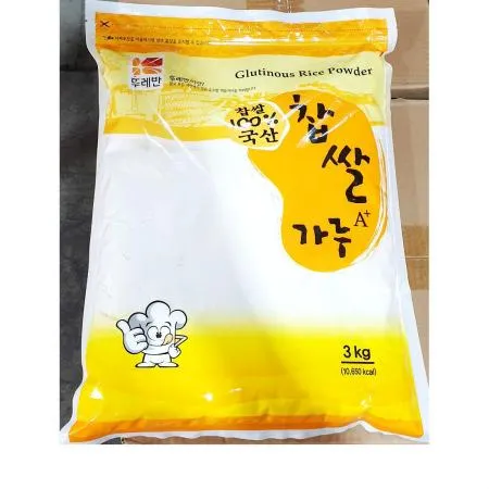 찹쌀가루(뚜레반 3k) 쌀가루 떡재료 업소용 베이킹재료 제빵재료 떡가루 식자재 떡집재료 카페재료