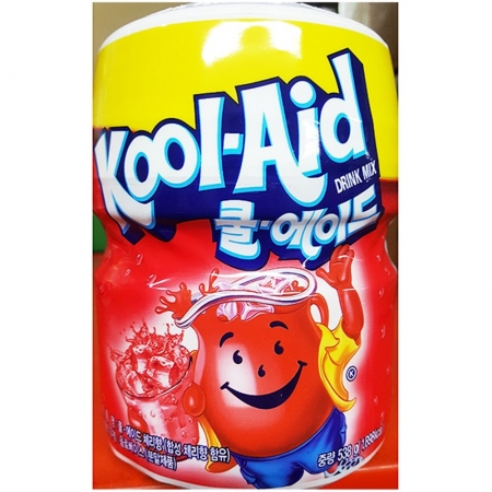 체리분말(쿨에이드 538g) X12 음료베이스 카페재료 베이킹재료 디저트재료 식자재 체리가루 음료분말 과일분말 체리맛 식용색소