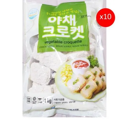 고로케(야채 성원 1K) X10 야채고로케 냉동고로케 냉동간식 간식메뉴 업소용 대용량 식자재 분식재료 고로케튀김