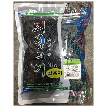 찰흑미(농협 1k) 4개 식자재 업소용 대용량 년산 진도 흑미 년 유기농 태극인 성원영농조합
