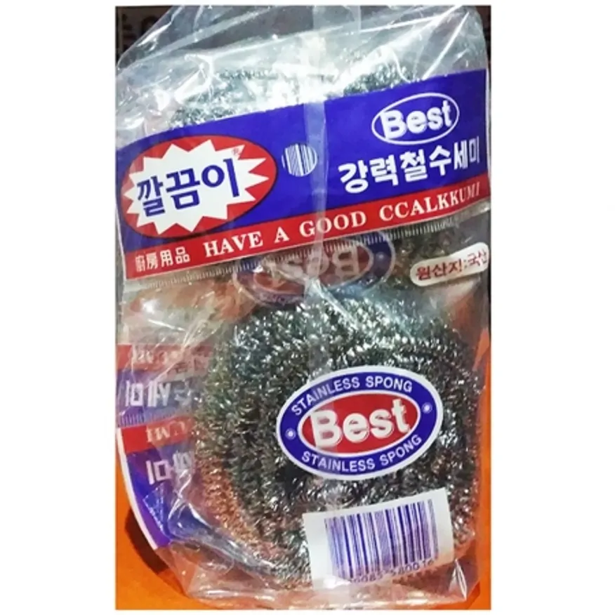 철수세미(깔끔이 35g)X5 스텐수세미 수세미 주방용품 청소용품 냄비수세미 업소용 식당 설거지 깔끔이수세미 이미지
