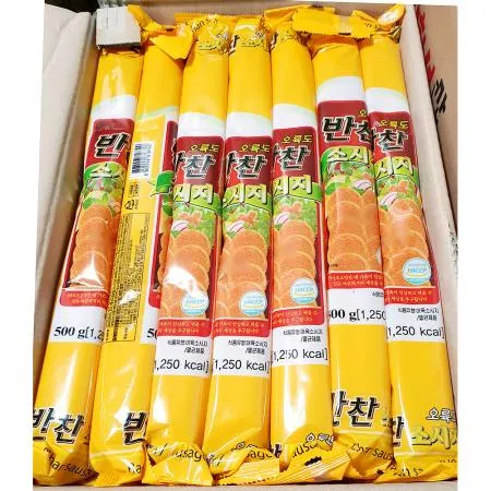 반찬소시지(사조 500g) 20개 식자재 업소용 대용량 사조 오양 사조오양 계명 후랑크소시지 슈페리얼 쟌슨빌 육즙가득 편의점핫바 이미지