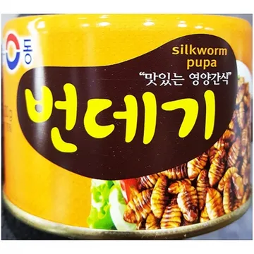 번데기캔(유동 130g) 4개 식자재 업소용 대용량 유동 개 번데기 번데기깡통 통조림 맛깔지기 제일제당 번데기캔 제이큐