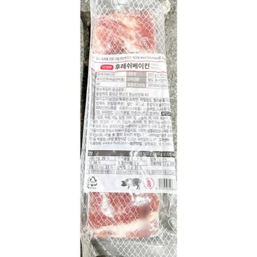 베이컨 (통 에쓰푸드 500g) 이미지