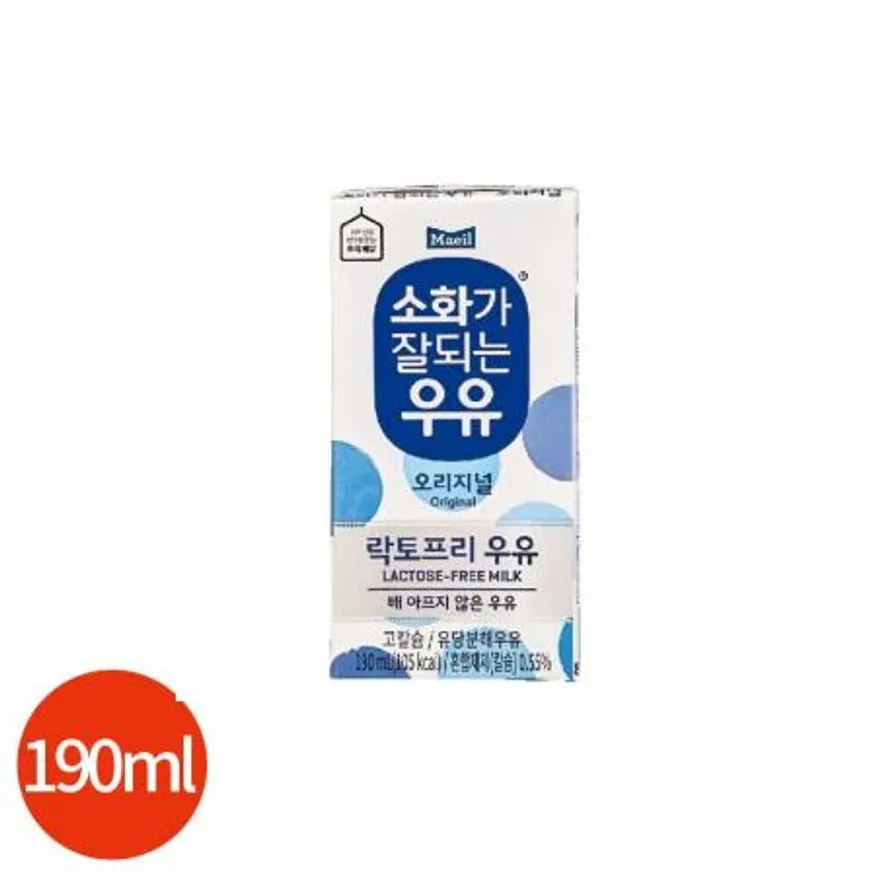CL 매일 소화가 잘되는 우유 190ml x 24개 이미지