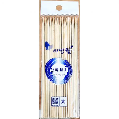 산적꽂이 (대 40개 내외)X10개 꼬치 나무꼬치 식당용꼬치 바베큐용품 캠핑용품 주방용품 꼬치요리 대용량 대사이즈
