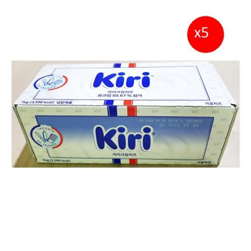 크림치즈(끼리 1k) X5 끼리크림치즈 치즈 업소용 대용량 식자재 베이킹재료 베이커리재료 카페재료 스프레드 이미지