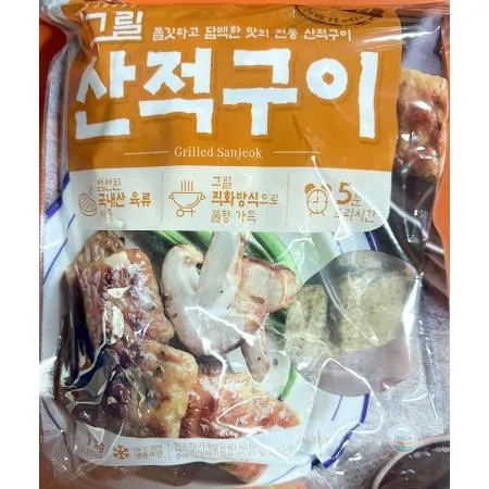 그릴산적구이(굿프랜즈 20g x50입 1K) 산적 냉동산적 육류가공품 간식 술안주 업소용 식자재 대용량 급식