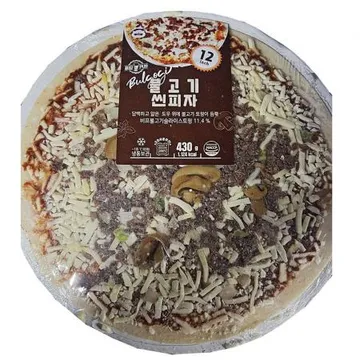 불고기씬피자(더나음 12인치 430g) 10개 식자재 업소용 대용량 푸딩팩토리 리얼 당일발송 불고기씬피자 통밀당 고르곤졸라 조흥 냉동피자 모노쉐프