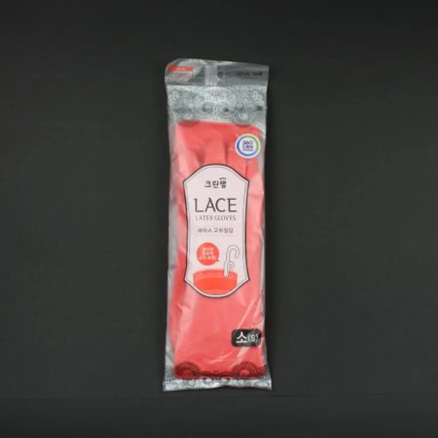 크린랩- 레이스고무장갑 코랄 소 이미지