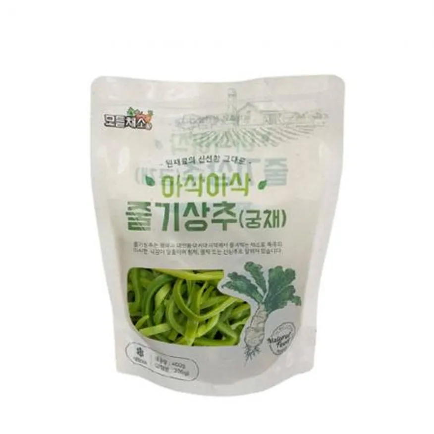 아삭아삭 줄기상추 400g x10 궁채 뚱채 업소용 대용량 식자재 반찬 재료 나물 무침 절임 채소 아삭한 식감 이미지