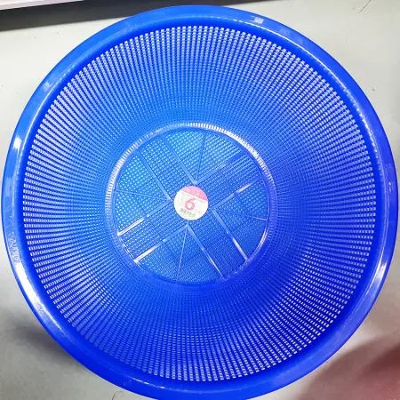 뉴원소쿠리6호(광신화학 45cm 색상랜덤) 1개 식자재 업소용 대용량 대흥 미화 하모니 플라스틱 과일 스텐 소쿠리 원형 쌀씻는통