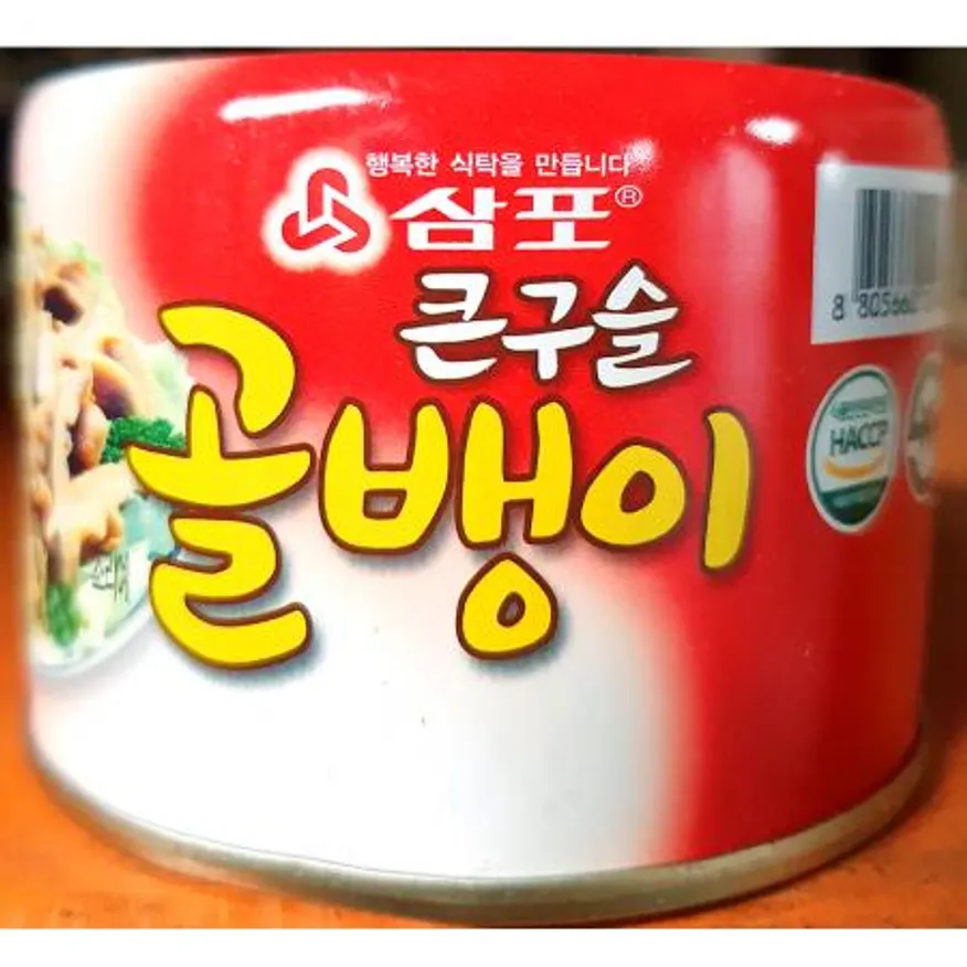 골뱅이캔(삼포 구슬 140g)X4 골뱅이 업소용 대용량 식자재 술안주 골뱅이무침 통조림 이미지