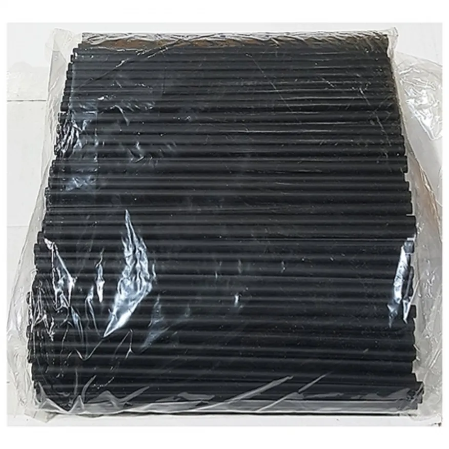 검정빨대(21Cm 500입) 4개 식자재 업소용 대용량 일회용 이미지