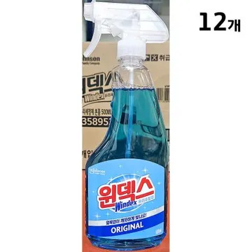 유리세정제(윈덱스 500ml 유리용) 12개 식자재 업소용 대용량 에코후레쉬 엘지생활건강 살림백서 아스토니쉬 유한양행 홈스타 깔끔대장 생활공작소 곰팡이