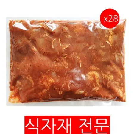 매운불닭갈비(500g) 28개 식자재 업소용 대용량 매운 더미식 중독매콤국물 강고집 매콤 마이푸드메이트 불닭갈비 냉동 갈비 이미지