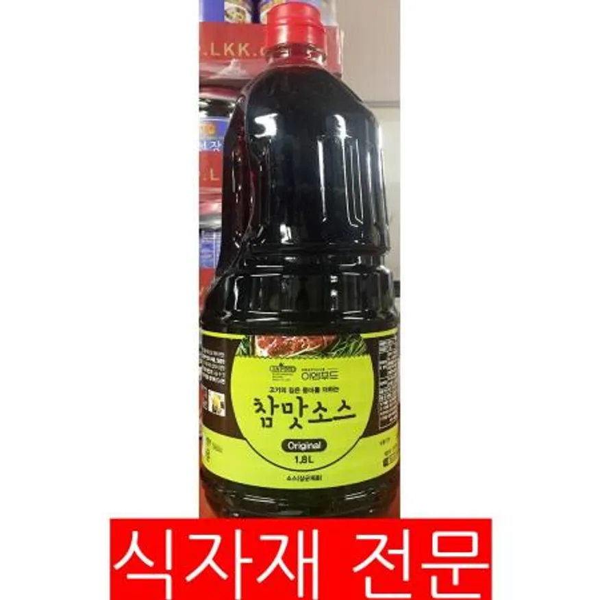 이엔푸드 참맛소스 1.8L 1개 식자재 업소용 대용량 고기 참 청맥 이엔푸드 꾹 육장 오뚜기 대용량 파채소스 이미지