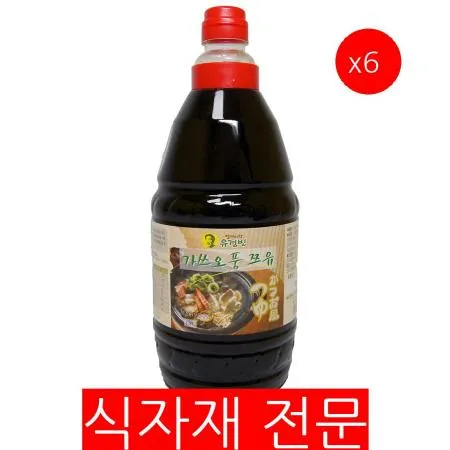 가쓰오풍쯔유(유경빈 1.8L)X6 쯔유 가쓰오쯔유 일식재료 업소용 식자재 대용량 국물요리재료 우동국물 메밀소바육수