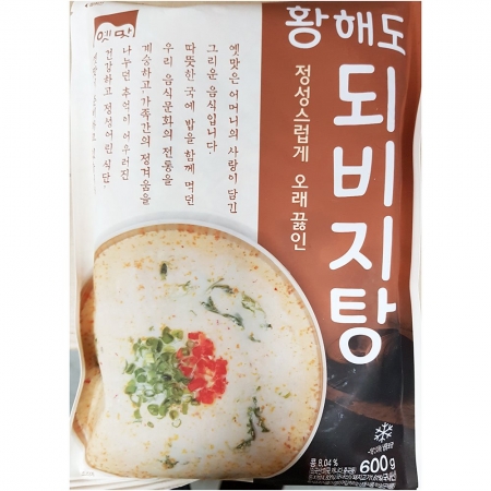 고향 황해도 되비지탕 600g 25개 식자재 업소용 대용량 고향 황해도 탕류 되비지탕 식자재 튼튼 이제이푸드스토리 맛찬 콩비지탕 이미지