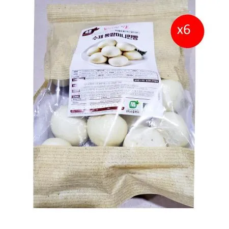 칠성시장 명물수제통팥미니찐빵(50g x20개 1K) X6 식자재 업소용 대용량 황재 칠성시장