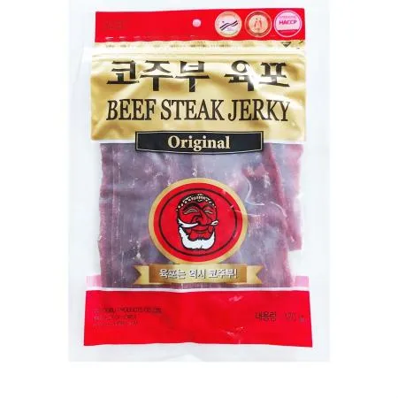 코주부육포(170g)1개 식자재마트 대용량 업소용 육포 소육포 닭가슴살 안주 Jerky 닭고기 폐백 선물세트