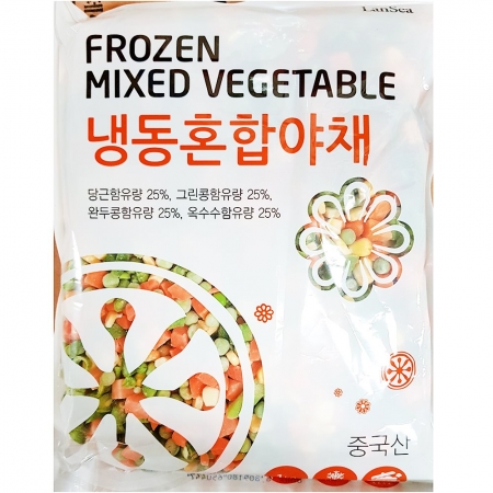 랜시 냉동혼합야채 1K 1개 식자재 업소용 대용량 냉동 냉동야채 분이네 유럽최상품 혼합야채 황보마을 이제이푸드스토리 랜시 냉동혼합야채 이미지