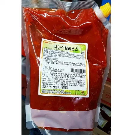 시아스 블랙스테이크용 칠리소스 2Kg X6 스테이크소스 양식소스 매운소스 소스 업소용 대용량 식자재