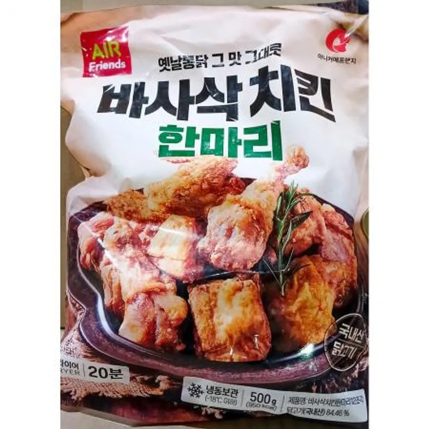 옛날통닭그맛그대로바사삭치킨 (마니커 냉동 12조각 500g) X5 이미지