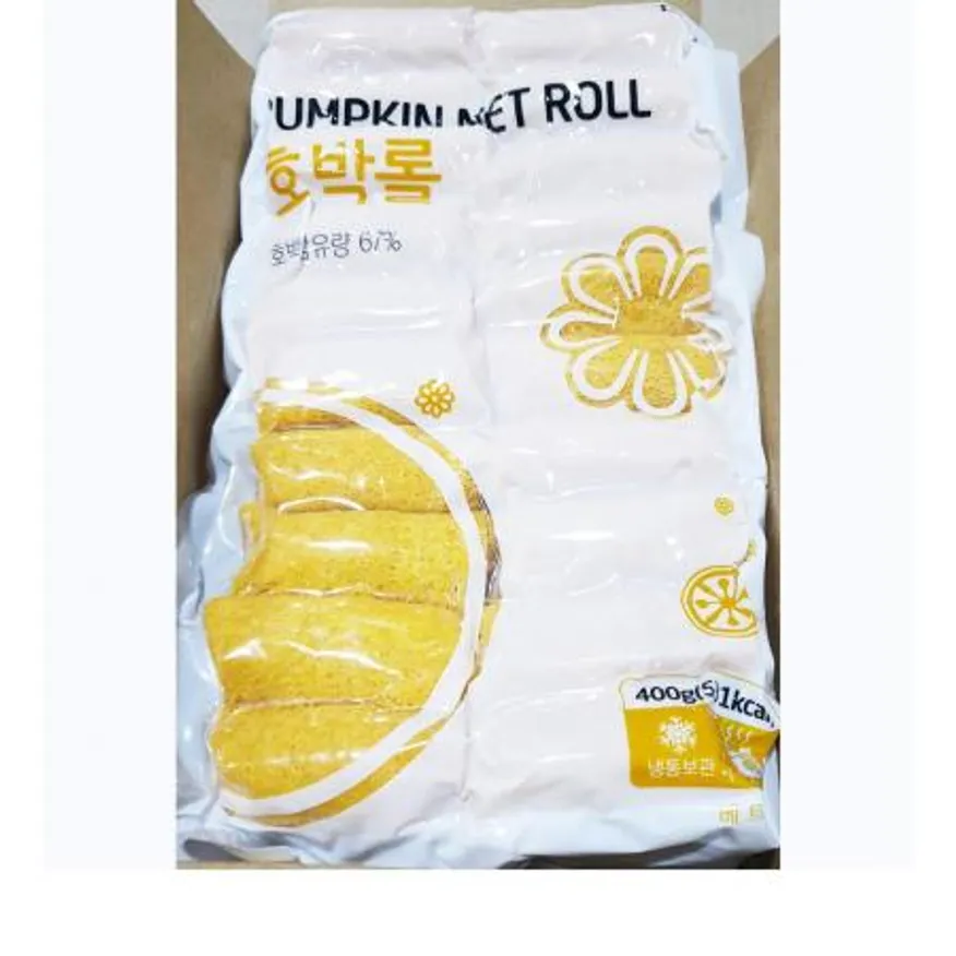 호박롤(랜시 20개 400g) 식자재 업소용 대용량 랜시 호박롤 냉동 그로서리 수입식재료 호박 개 랜시푸드 베트남 이미지