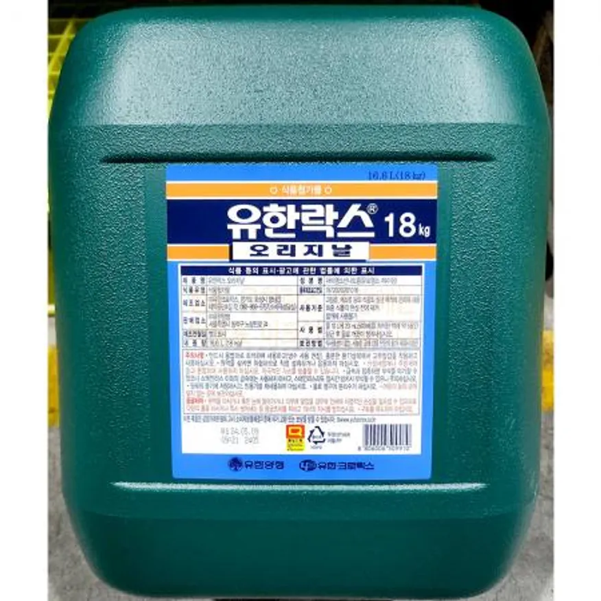 식품용 락스(유한 18K) 식품용락스 유한락스 업소용 대용량 소독액 살균소독제 주방소독 식기소독 야채과일소독 이미지