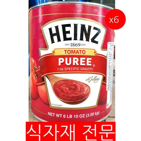 토마토퓨레(하인즈 2.97K) 6개 식자재 업소용 대용량 디벨라 유기농 코스트코 포미 무띠 시리오 하인즈 헌트 토마토퓨레 이미지